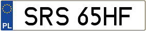 Trailer License Plate